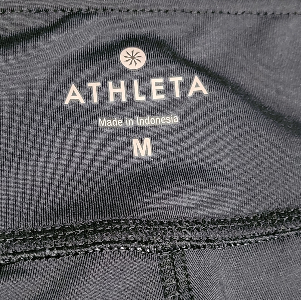 Athleta Twist It Space Dye Bubble Mini Skirt Black Gray Ruched M - Picture 11 of 14